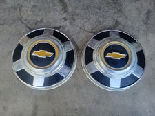 Vintage Chevy C20 C30 K20 Ck Truck 12 Dog Dish Hubcaps Bowtie Set Of 2
