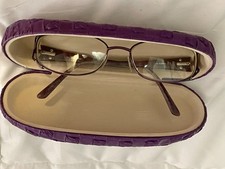 Vintage Joan Collins 3749 Purple Eyewear With Lenses And Case