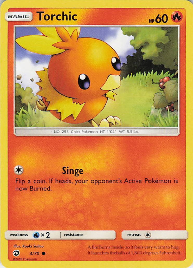 Torchic Common Dragon Majesty 4/70 NM
