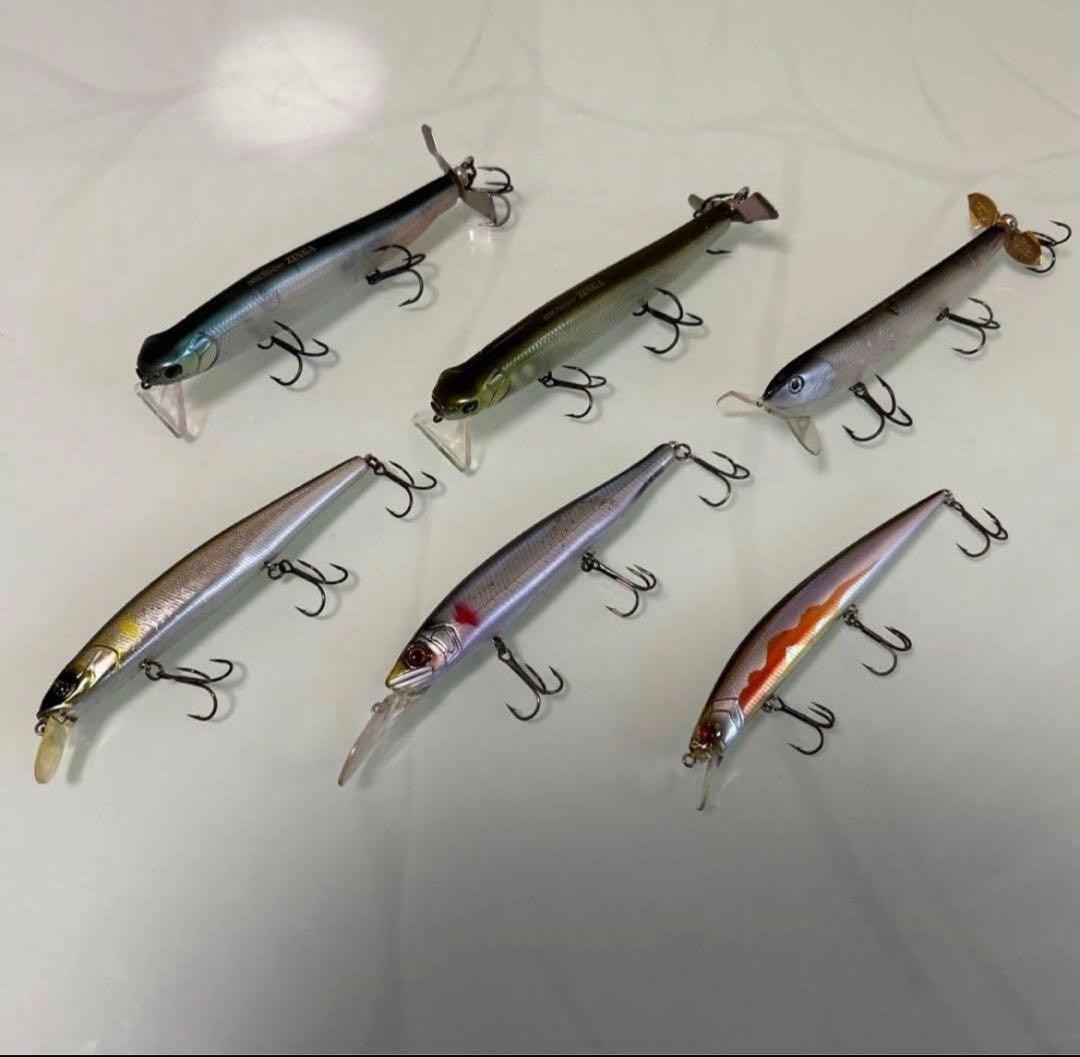 Bass fishing retirement set, worm lure bulk , spinnerbait, reel, hip bag - Image 6