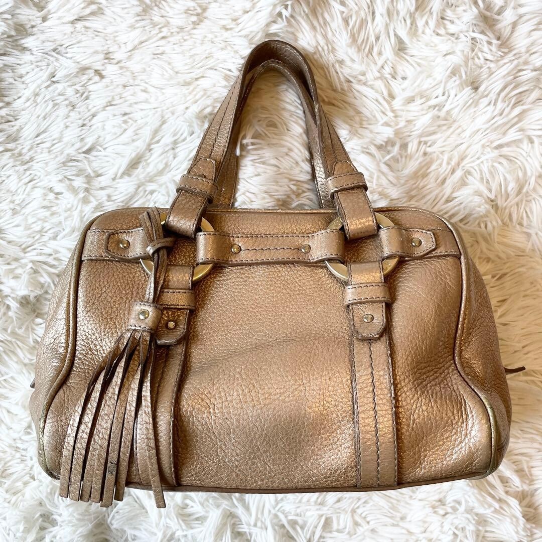 Borsa a tracolla Bally pelle oro chona nappa vintage made in Italy 8b0