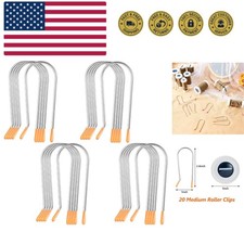 20 Pieces Assorted Hot Roller Clips Replacements, Fits Most Sized Rollers Cur...