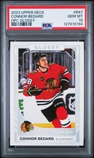 Connor Bedard 2023 Upper Deck #R-47 Gold O Pee Chee Glossy RC PSA 10 Gem Mint