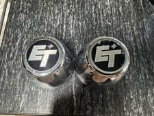 Pair Of Et Plastic Center Caps Push In Style Rare Pair Of Et Plastic Center Caps Push In Style Rare