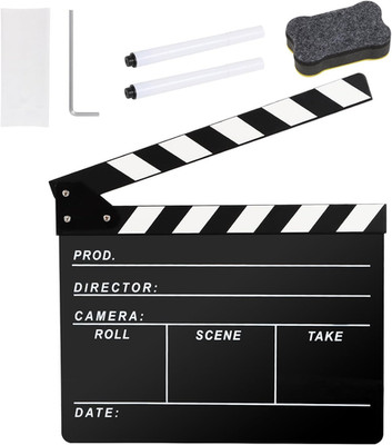 Directors Clapboard for Film, Hollywood Slate Move Photography Video TV Cut Acti