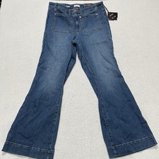NEW WITH TAGS  Women's High-Rise Relaxed Flare Jeans Ava  Viv Blue Denim S: 16
