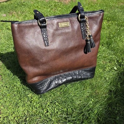 Brahmin Medium Asher Leather Malbec Autumn Tuscan  TOTE SHOULDER HANDBAG