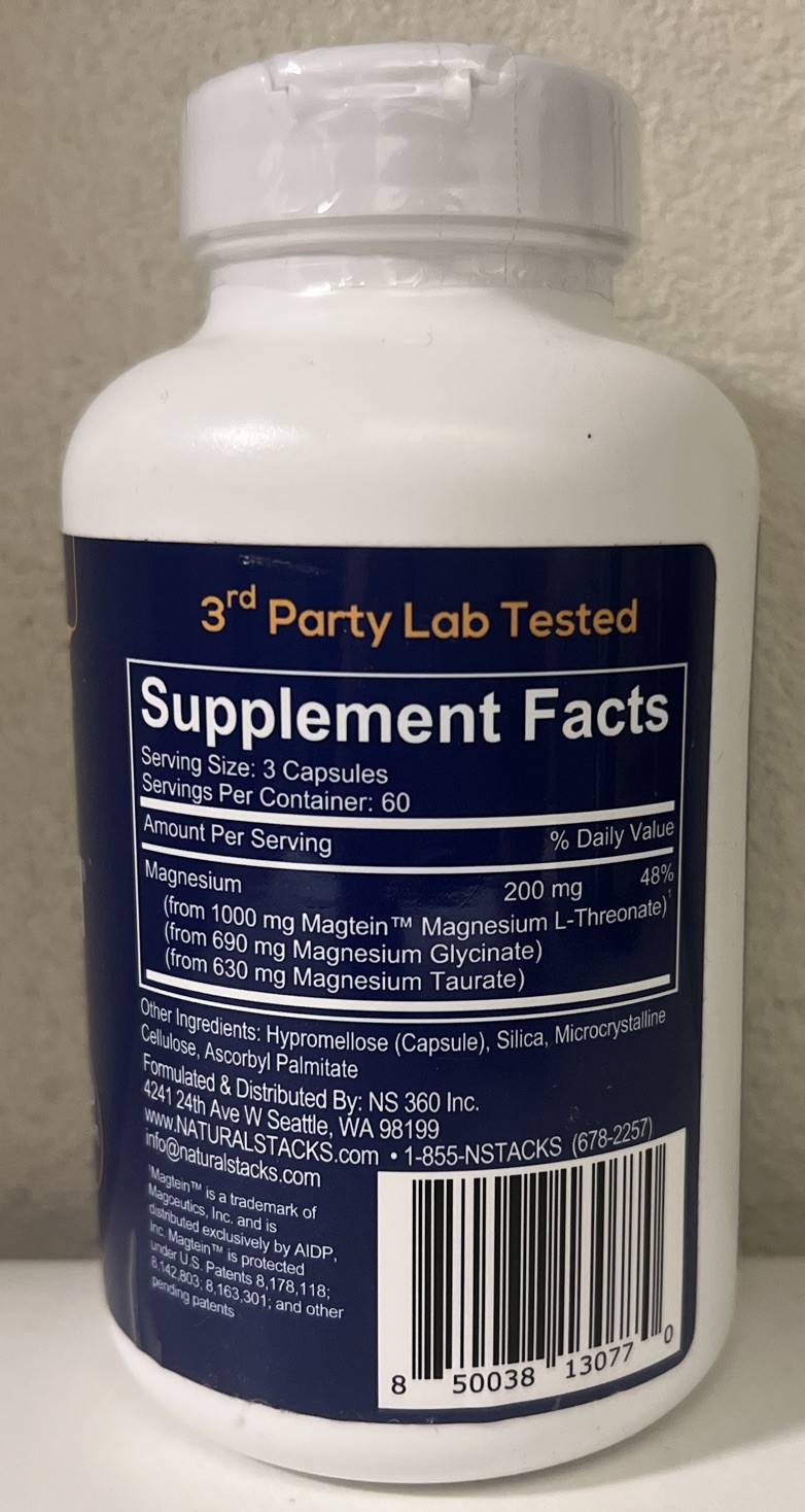 (New)  Magtech, Magnesium Complex,  180 Vegan Capsules 