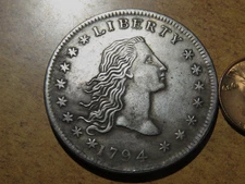 1794 Silver Dollar Replica Looks Scarily Unbelievably Genuine MUST SEE! #2 D13