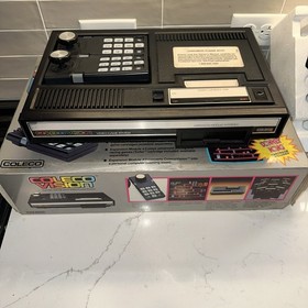 Colecovision Console System 2 Controllers No Cords - Untested W/ Super Controls