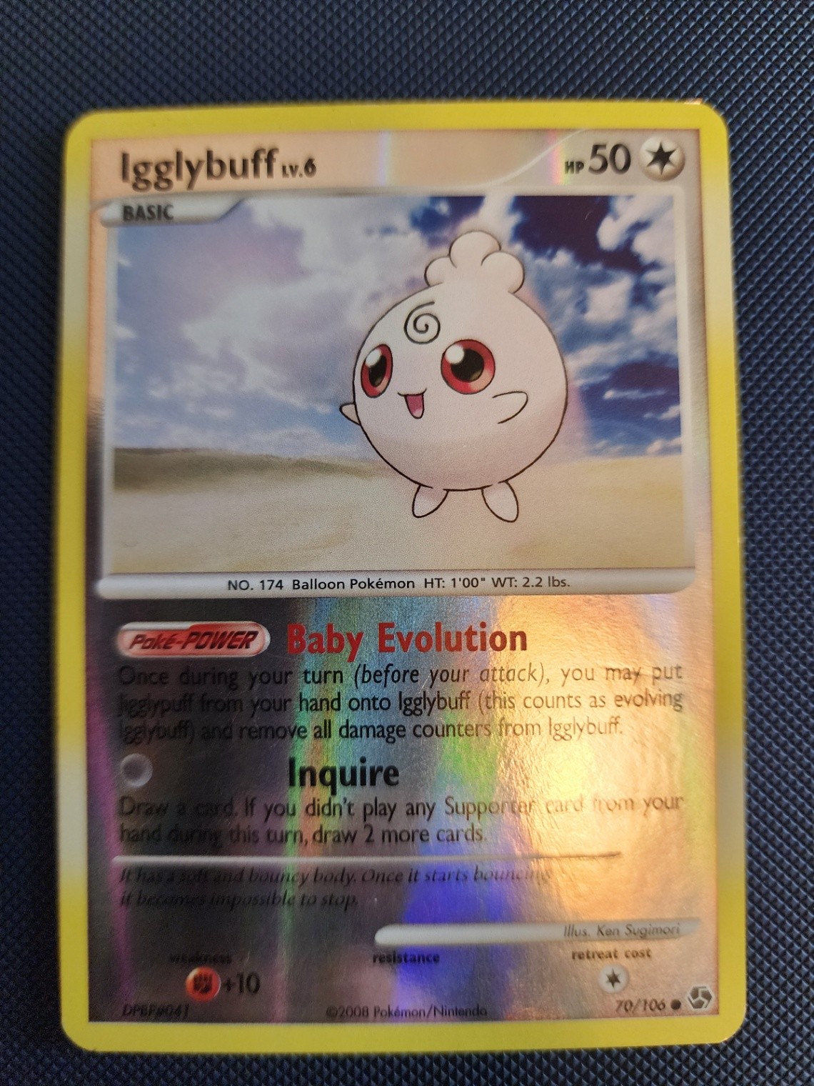 Pokemon Card Igglybuff Common Great Encounters 70/106 LP