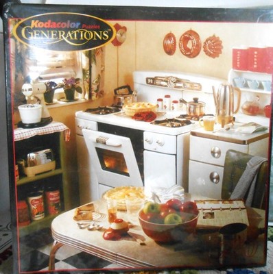 Kodacolor Generations 750PC Puzzle 1950 Kitchen Kodak Retro Home Scene Sealed