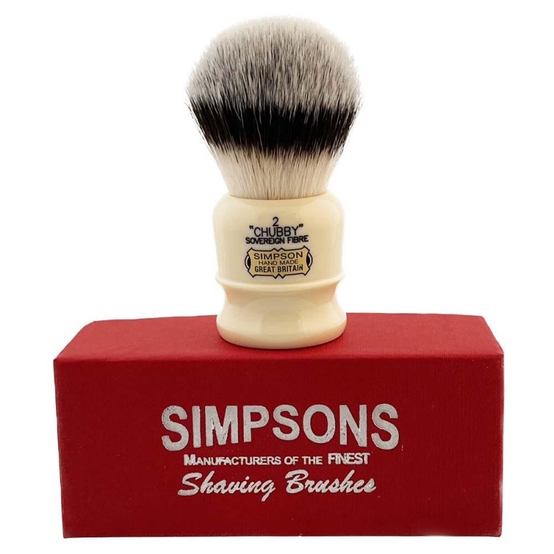 Chubby 2 Simpson brosse de rasage en pur poil pour mousse dense
