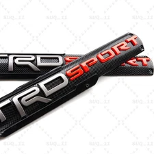 Black Red Sport Side Fender Badge Door Emblem Universal Nameplates Raised Letter