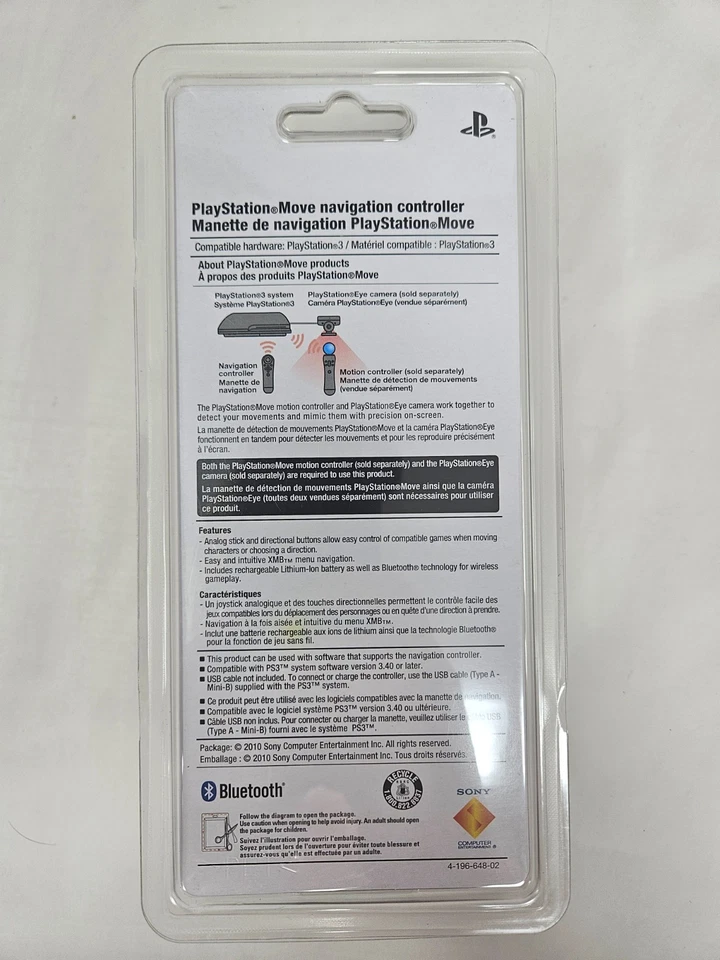 Sony PlayStation 3 Move Navigation Controller CECH-ZCS1U NEW - Image 2 of 3