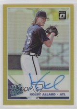 2019 Panini Donruss Optic Gold Prizm 10/10 Kolby Allard #RRS-KA Auto 10k8