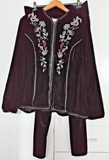 Blazer Jacke Samt Größe 50 , Hose Samt Dehnbund Größe 44, getragen, Hosenanzug