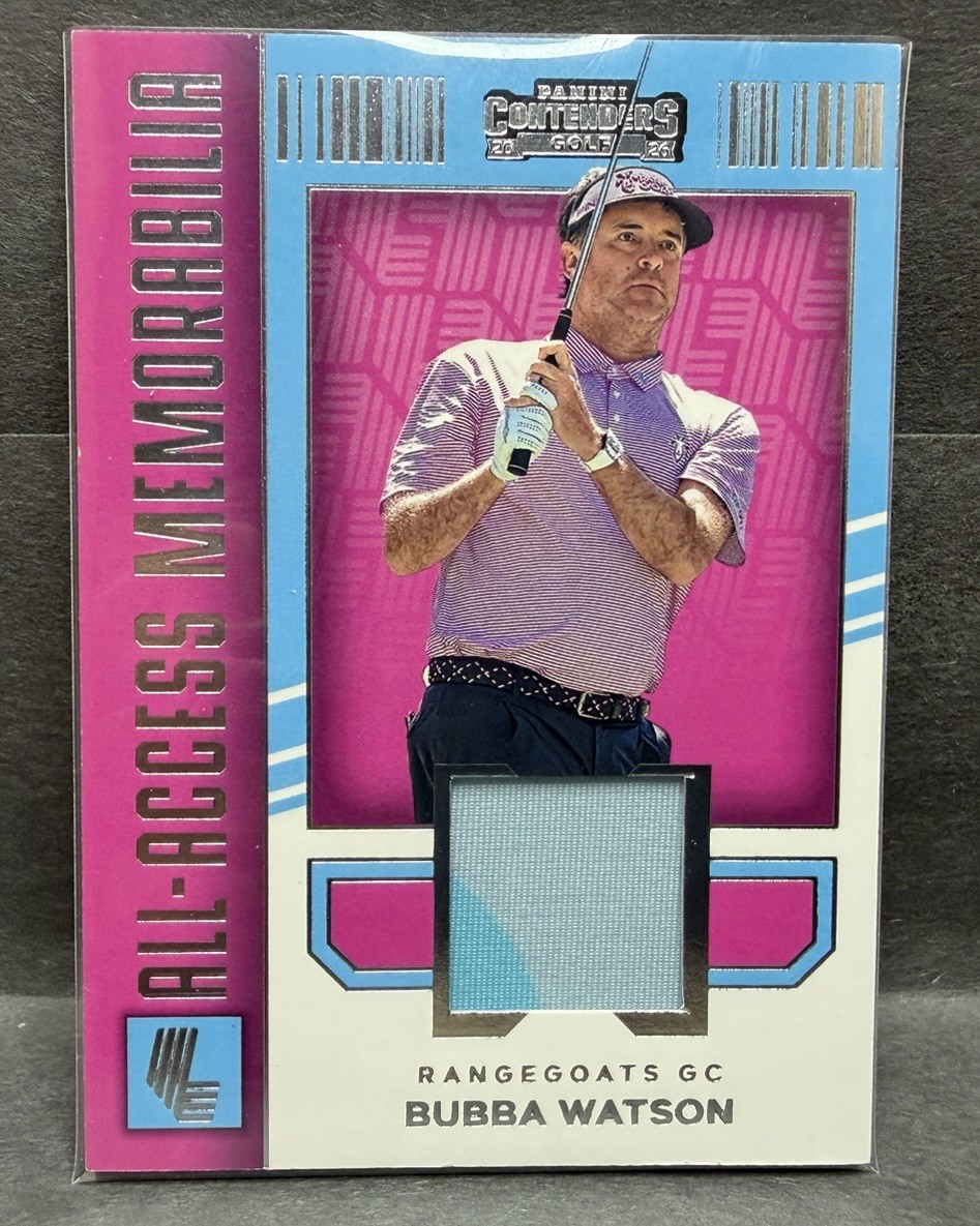 2026 Panini Contenders LIV Golf BUBBA WATSON ALL-ACCES MEM