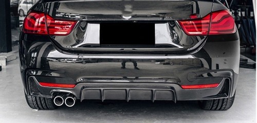 Rear Bumper Diffuser Twin Exhaust For BMW 4 Series F32 2014 2015-20 Carbon Fiber - Picture 11 of 11