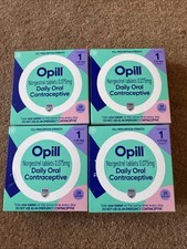 Opill Daily Oral Contraceptive 1x 28 Days Exp 12-2025. 1 Box 7.00/ 4 For 25