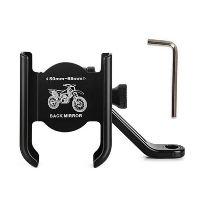 Universal Secure Metal Phone Holder Stand for E Bike Mirror Navigation Purposes