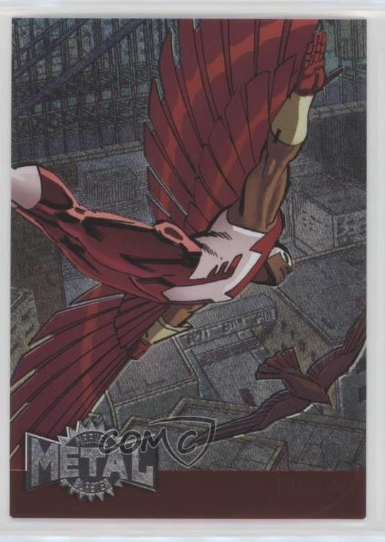 2015 Marvel Fleer Retro 1995 Fleer Metal Blaster Falcon #16 ob9