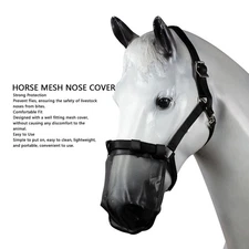 Horse Mesh Nose Cover Comfortable Easy to Wear Horse Mesh Nose Fly Mask