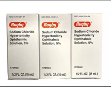 RUGBY Sodium Chloride  5% Eye SOLUTION 15 mL ( 3 pack ) __