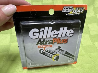 NEW Gillette AltraPlus Razor Refill Cartridges 10 Ct lubrastrip FREE FAST SHIP