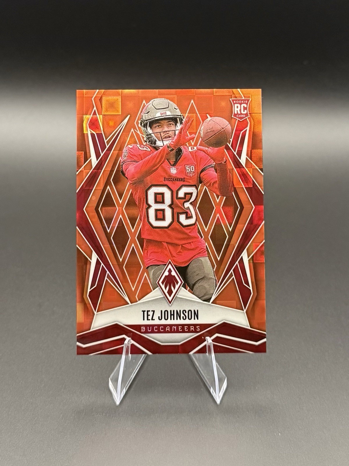 2025 Panini Phoenix - Rookies Tez Johnson #166 Orange Pandora /189 (RC)