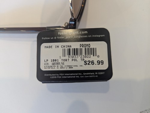 Foster Grant Brown Tortoise TruPolar Polarized Sunglasses 100% UVA/UVB - Picture 8 of 8