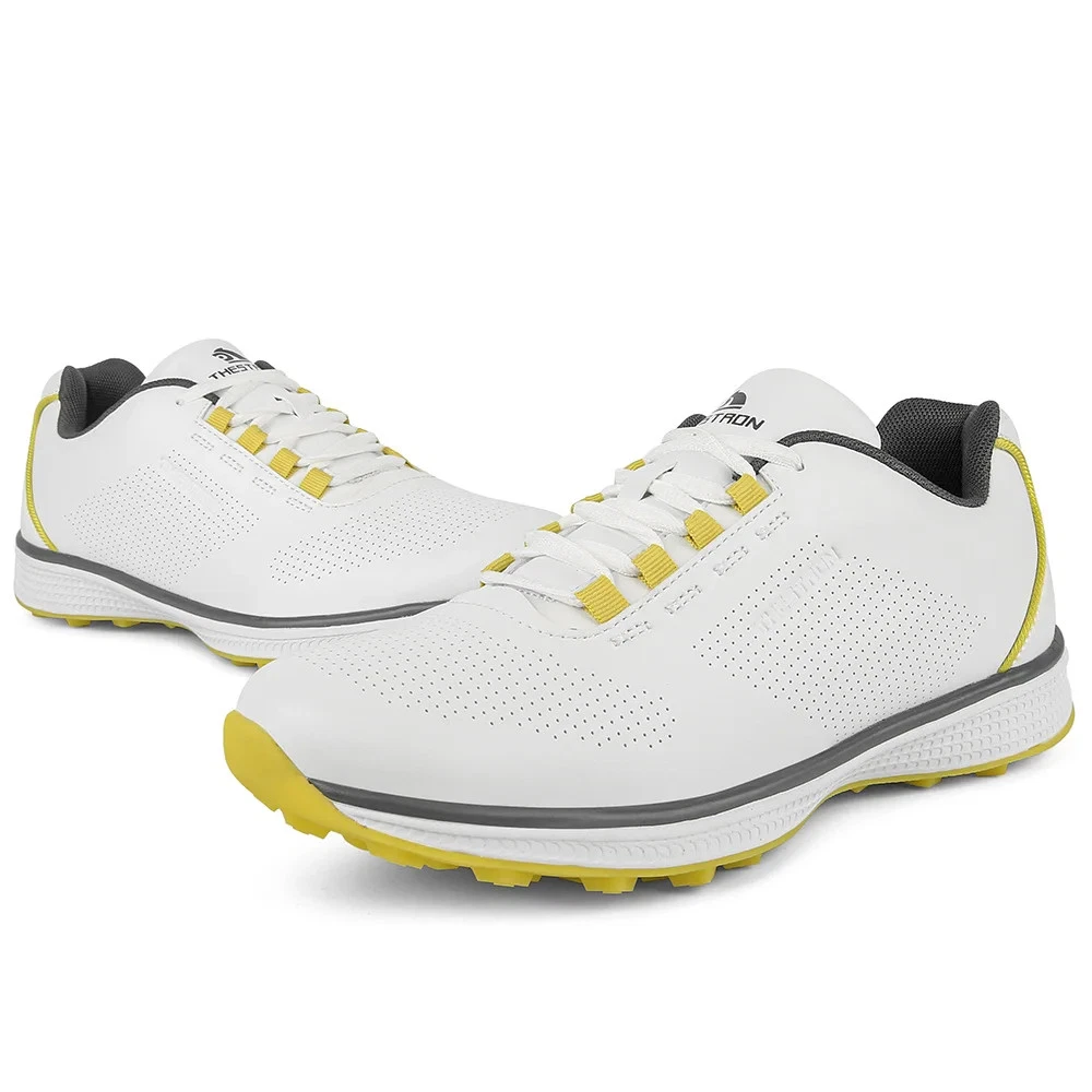 G/FORE Golf Shoes G4 Mens 9.5 Yellow Knit Disruptor Performance NWOB Non Spike G/FORE G/18 Golf Shoes Stone/Cyber - Carl main image 2