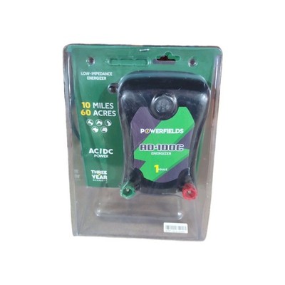Powerfields Pf-Ad-100C Fence Energizer 1 Joule / 60 Acre 110 / 12V