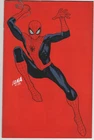 AMAZING SPIDER-MAN #21 MARVEL 1:50 RATIO DAVID NAKAYAMA COLOR BLOCK RED VIRGIN