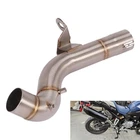 For BMW F750 850 GS 2018-2026 F900 Motorcycle Exhaust Stainless Middle Link Pipe