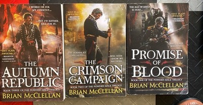 POWDER MAGE TRILOGY by Brian McClellan TPB Set of 3 ~ Very Good