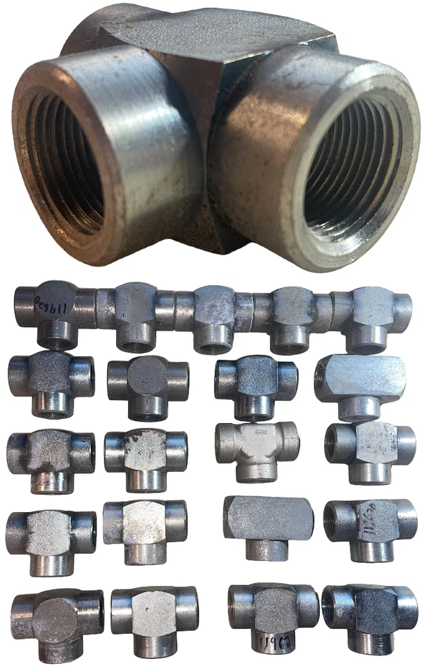 22件装3/4英寸3000螺纹(NPT)T恤锻造316不锈钢+锻造管pd 17z