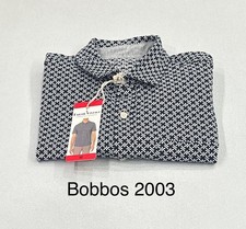 Tailor Vintage Men's Button Up Short Sleeve Shirt, Dark Blue, Size M
