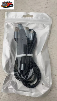 6A 120W 3 in 1 USB Typ C Kabel Schnellladung Telefon Ladegerät Datenkabel Für Ip