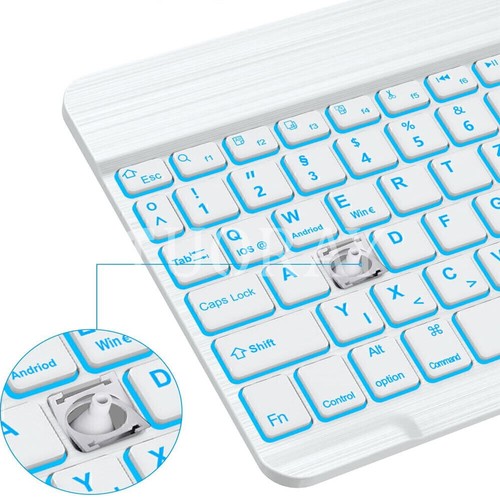 Deutsch Kabellose Bluetooth Tastatur Maus für IOS Android Windows Tablet PC DE - Bild 23 von 42