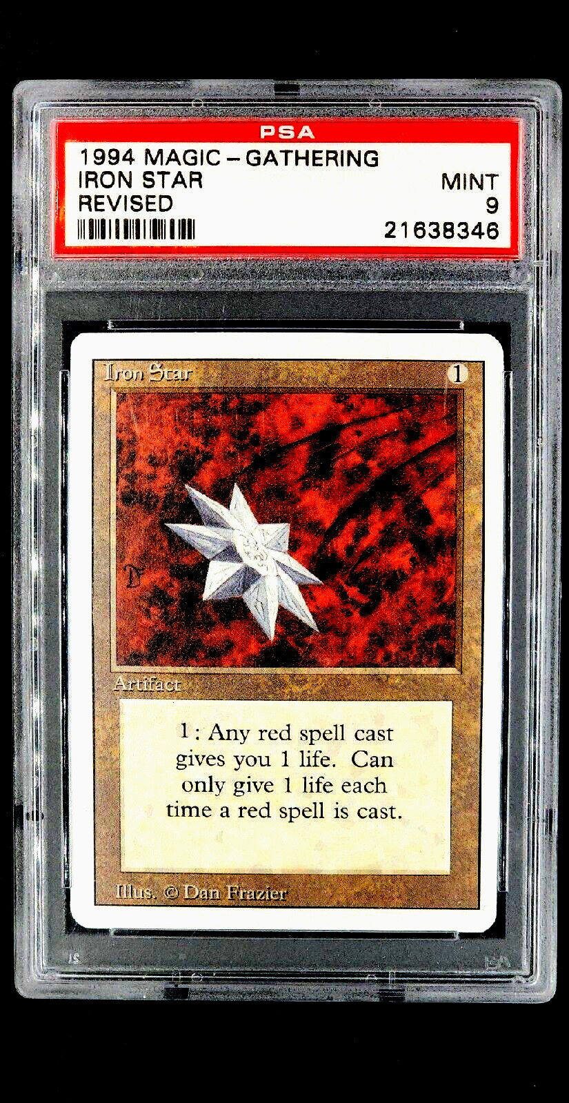 1994 MtG Magic the Gathering Revised Iron Star PSA 9 Mint *Only 9 Graded Higher*