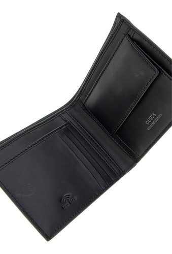 Cartera GUESS Mito Billfold Coin Wallet negra nueva - Imagen 2 de 3