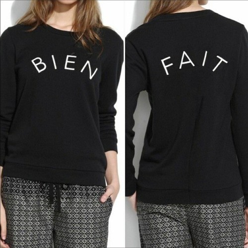 Madewell Bien Fait black crew neck 
