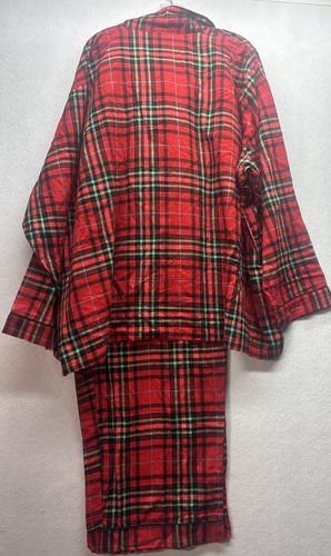 Women’s Wondershop Cozy Flannel 2pc Sleep Set Red Plaid Size 4X NWOT - Picture 4 of 6