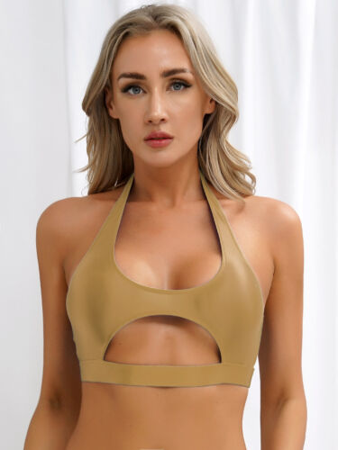 iEFiEL Damen Sport-BH Bustier Bra Tanktop Fitness Yoga Sport Nahtlos Bustier BH - Bild 57 von 69