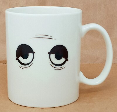 Wake Up with Fred 2012 8 fl oz White Coffee Cup Heat Thermo Changing Mug