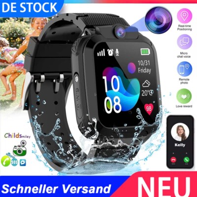 Kinder Smartwatch mit Telefonfunktion Armbanduhr Smart Watch SOS Sim Karte Uhr