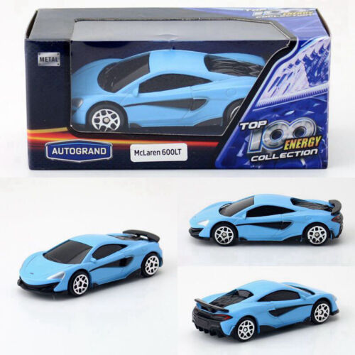 1:64 McLaren 600LT Model Car Diecast Vehicle Boys Toy Car Mens Collection Blue - Picture 1 of 1