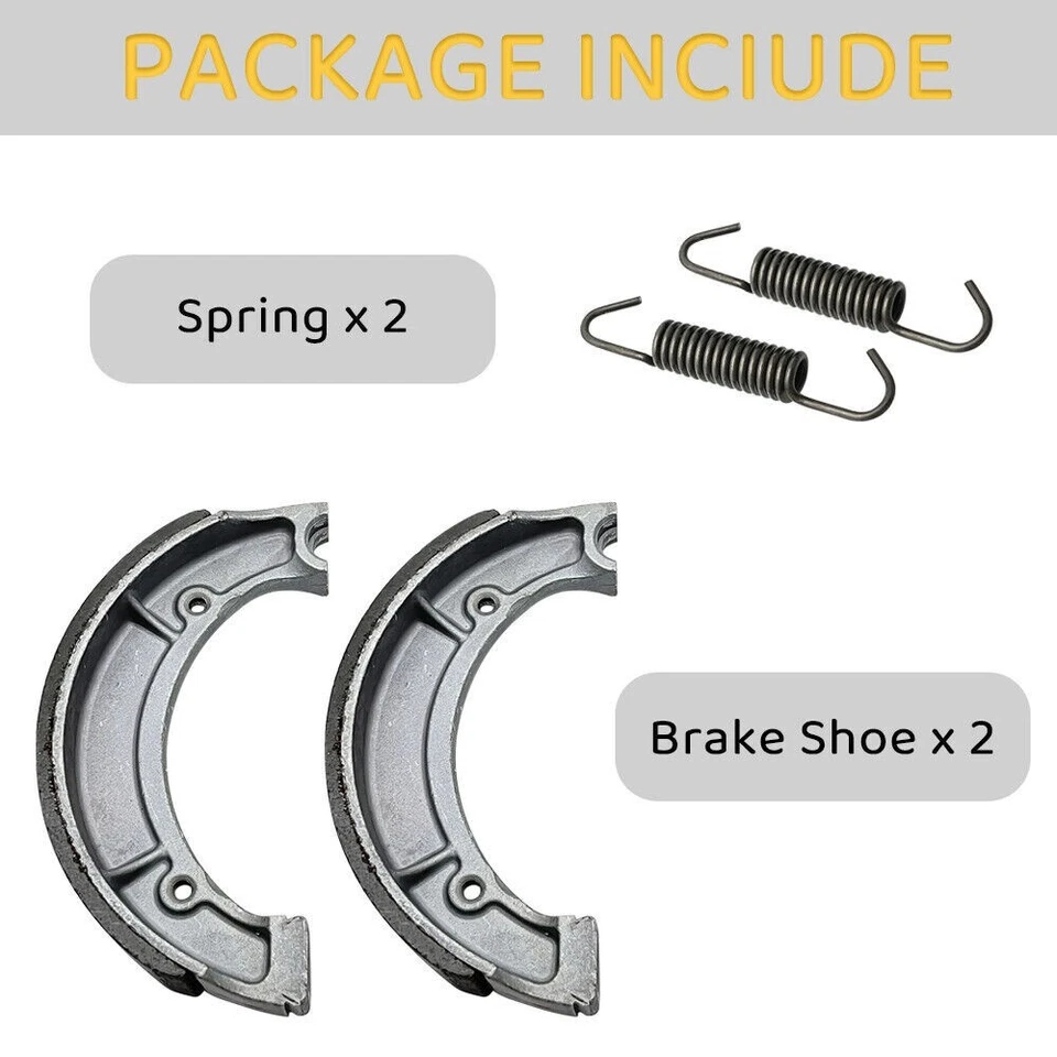 Zapatas de freno traseras aptas para Yamaha YFM350 Big Bear 350 400 y Kodiak 400 y Grizzly 600 Foto 3 de 4