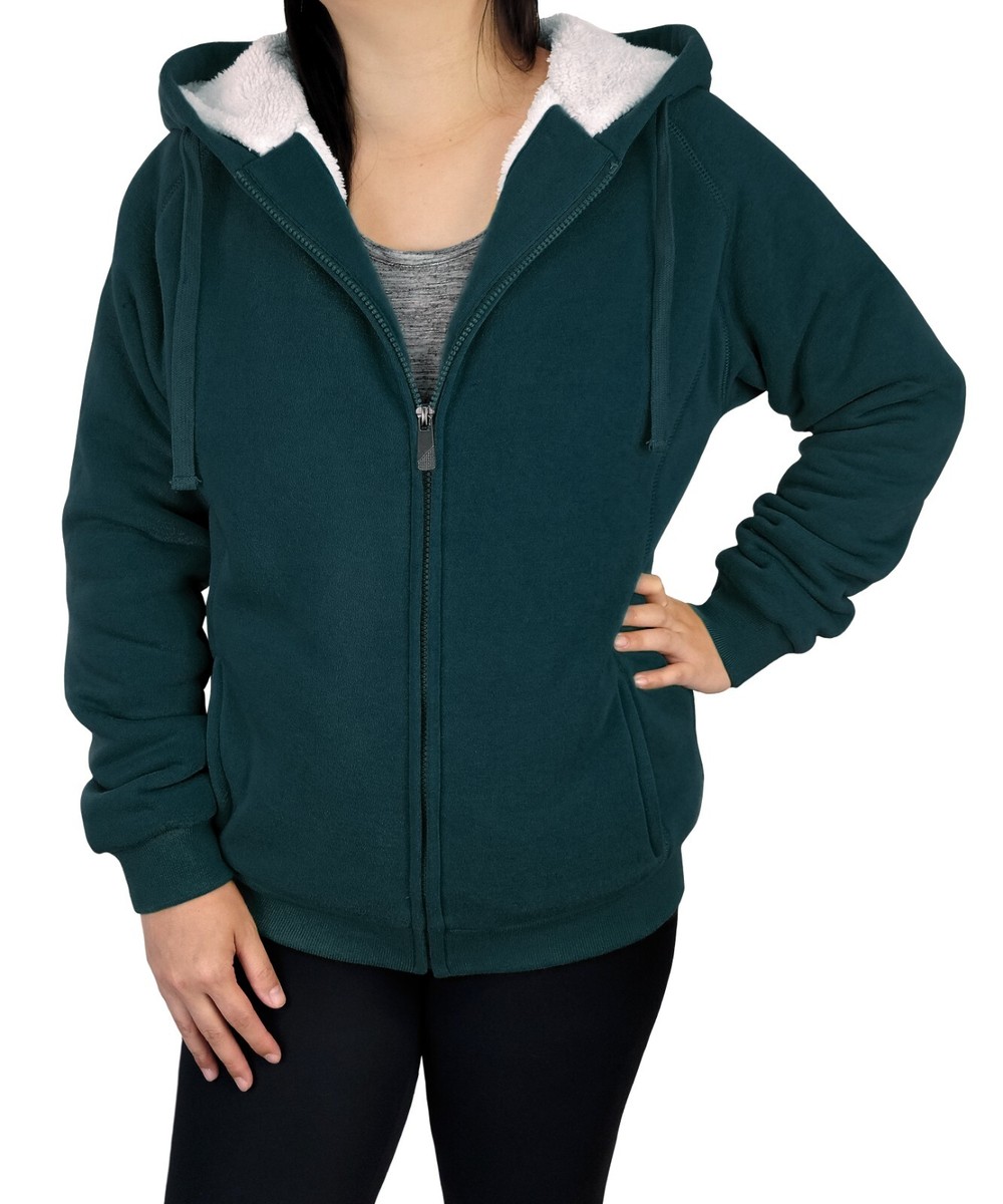 Victory Outfitters Ladies' Fleece Zip Up Hoodie with Soft Berber